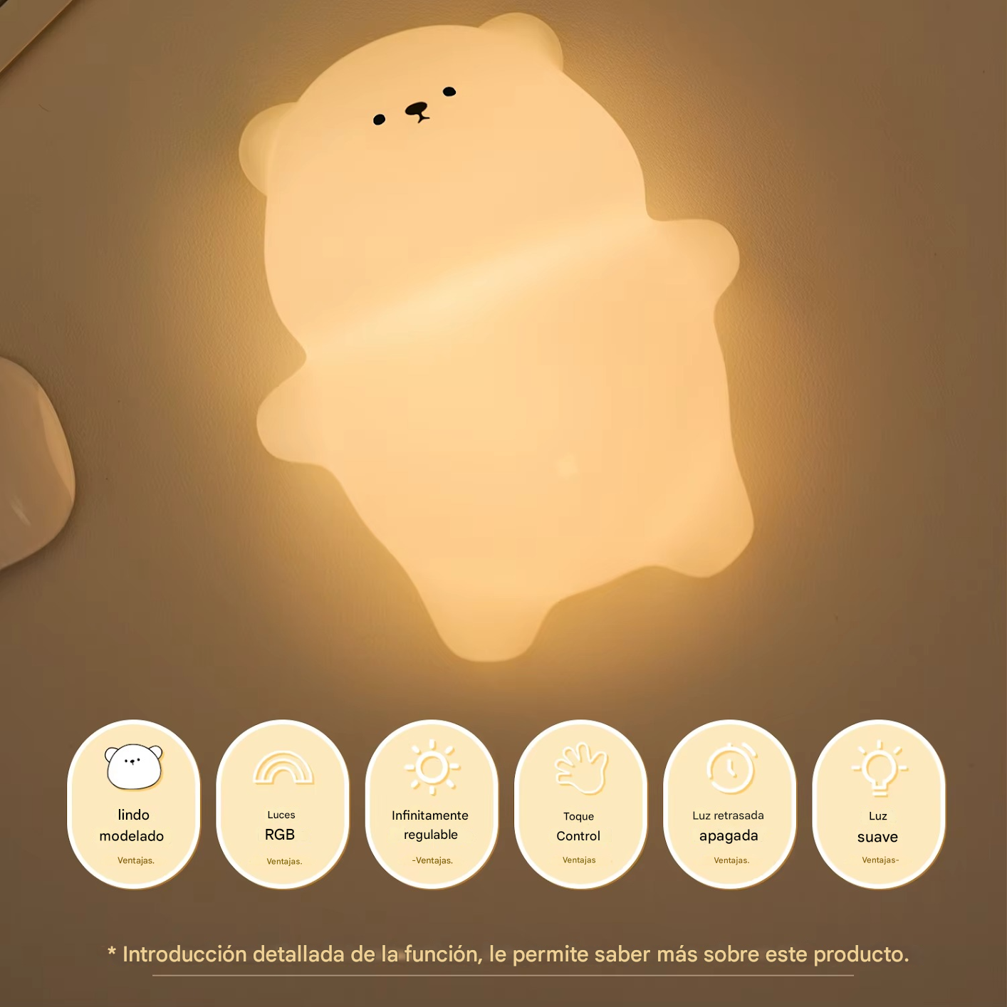 Lumipets™ Miś: Lampka LED
